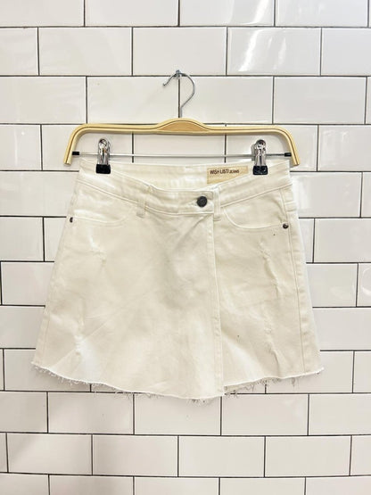 wishlist denim skirt shorts - good market thrift store
