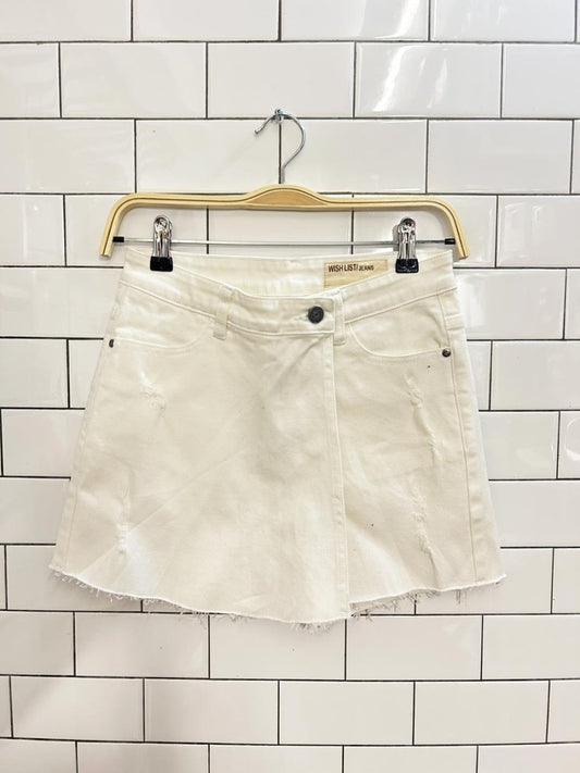 wishlist denim skirt shorts - good market thrift store