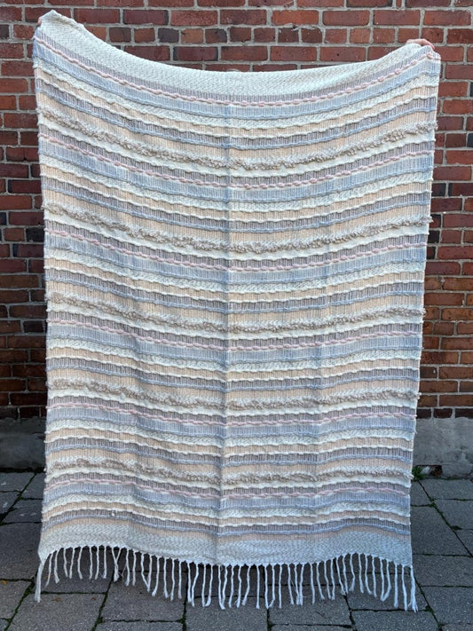 alex and zoe boho woven fringe edge throw blanket - good market thrift store