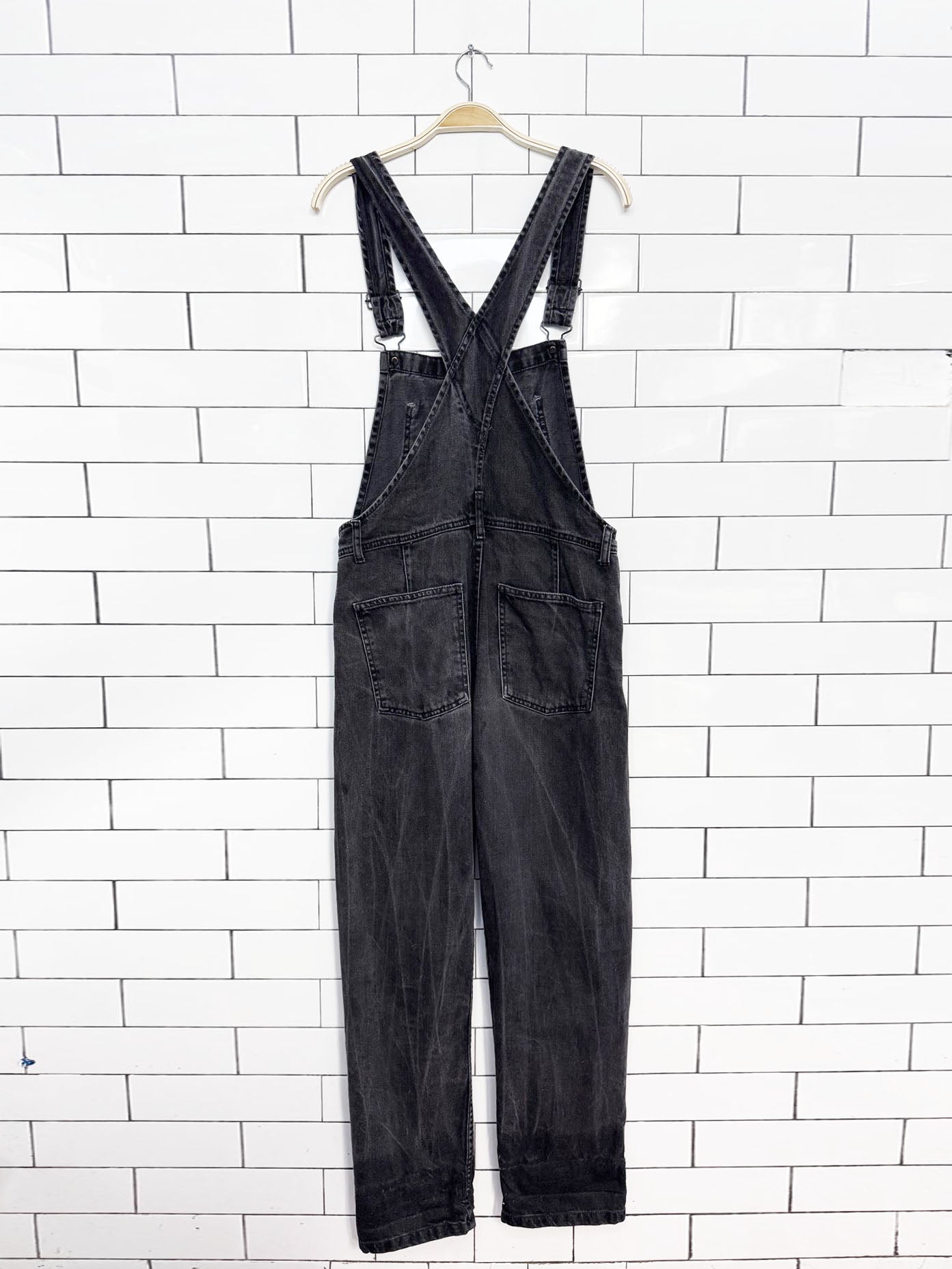 we the free faded denim overalls | free people