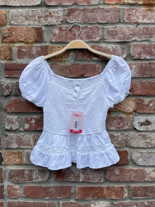 japna off shoulder smocked ss blouse