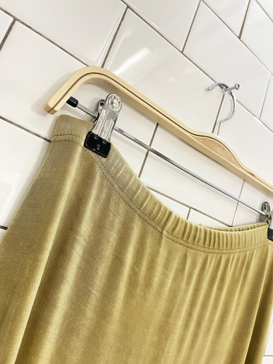 vintage 00s minimal slinky midi skirt - good market thrift store