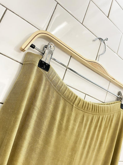 vintage 00s minimal slinky midi skirt - good market thrift store