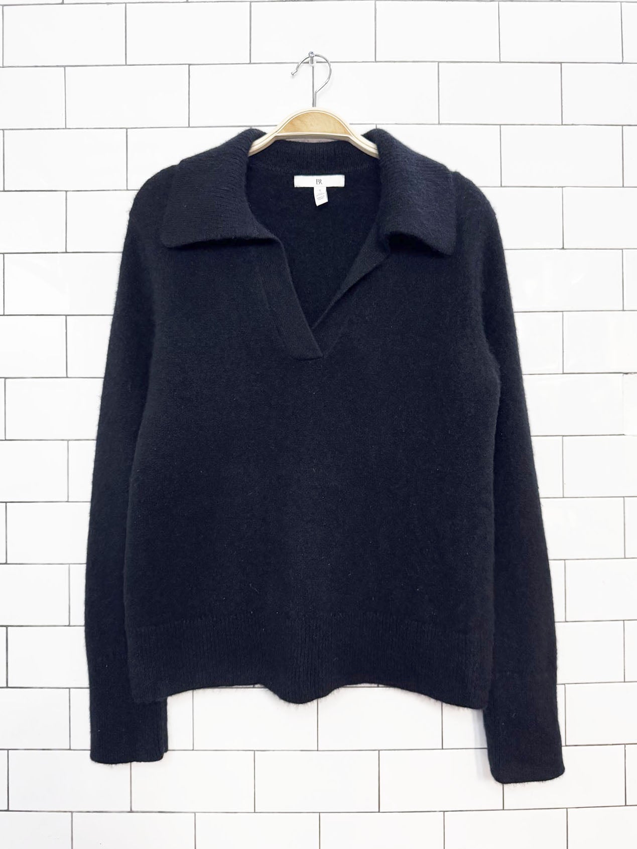 banana republic 100% cashmere sweater polo