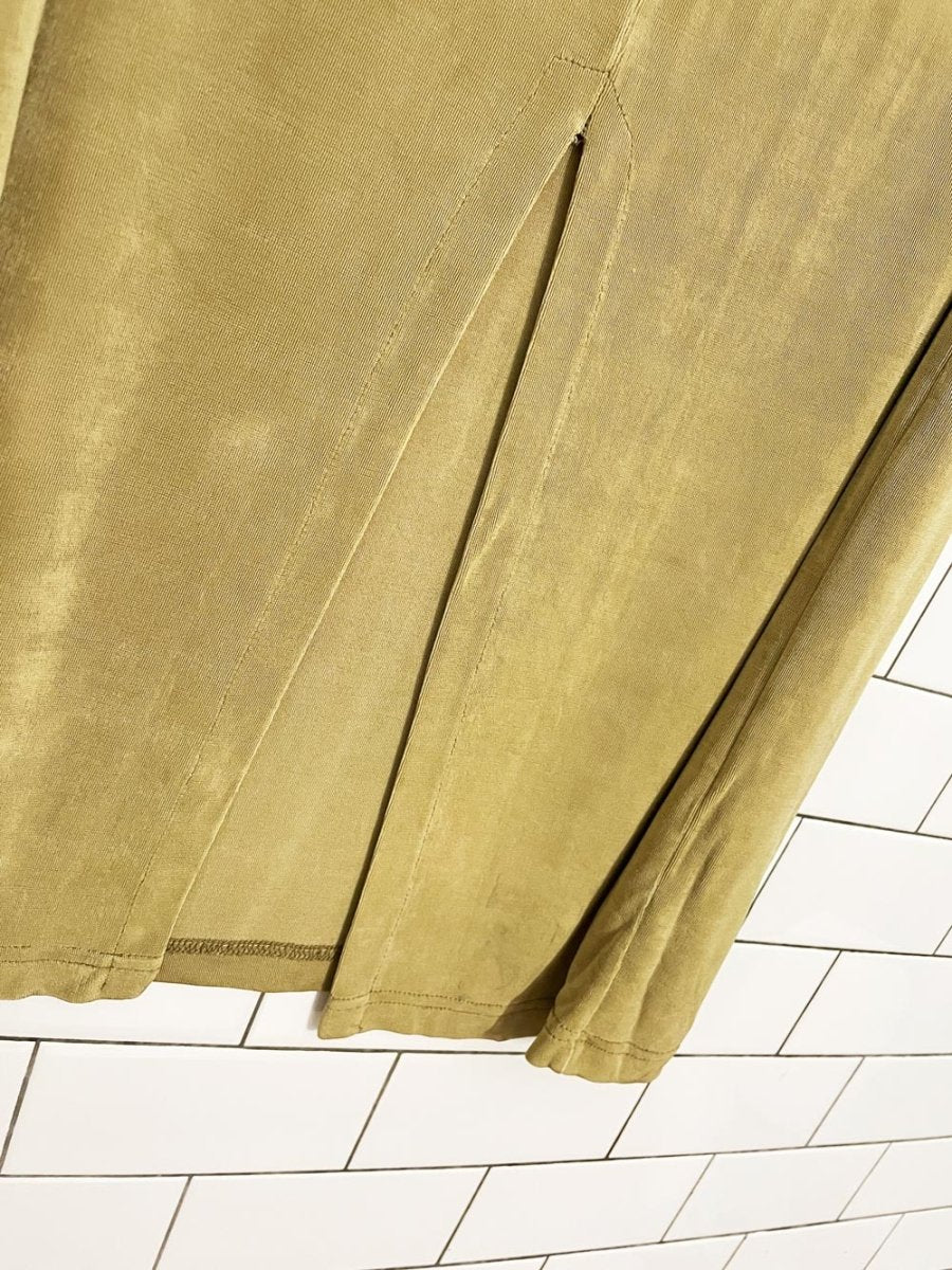 vintage 00s minimal slinky midi skirt - good market thrift store