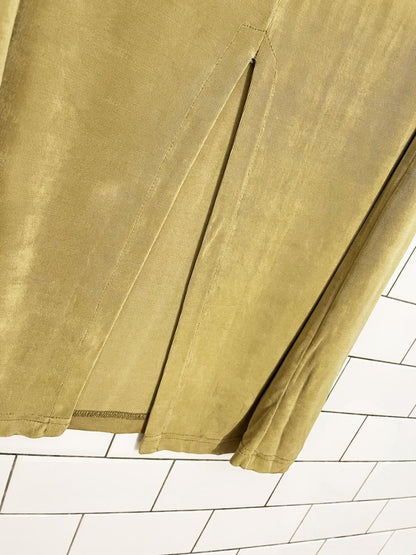 vintage 00s minimal slinky midi skirt - good market thrift store