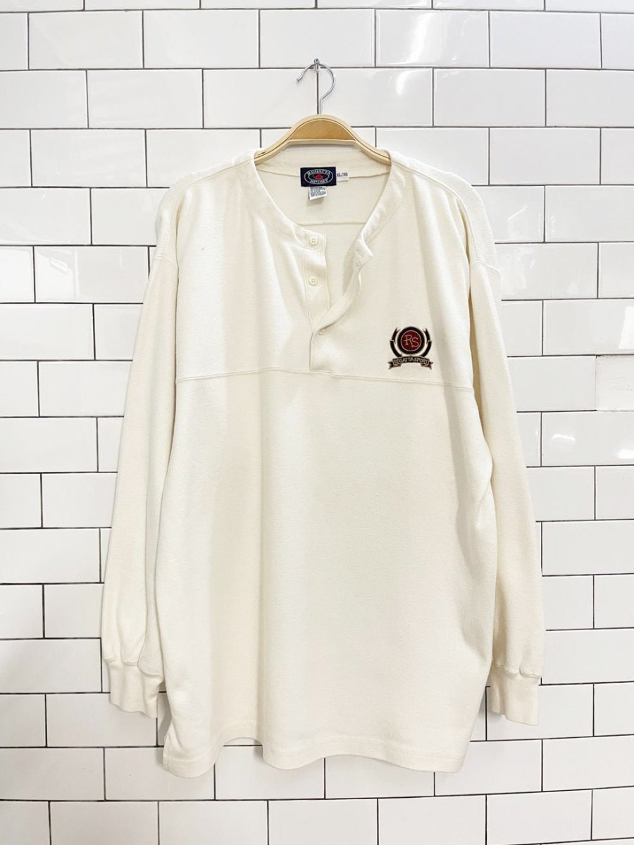 vintage 90s regatta sport 1/4 button sailing sweatshirt - good market thrift store