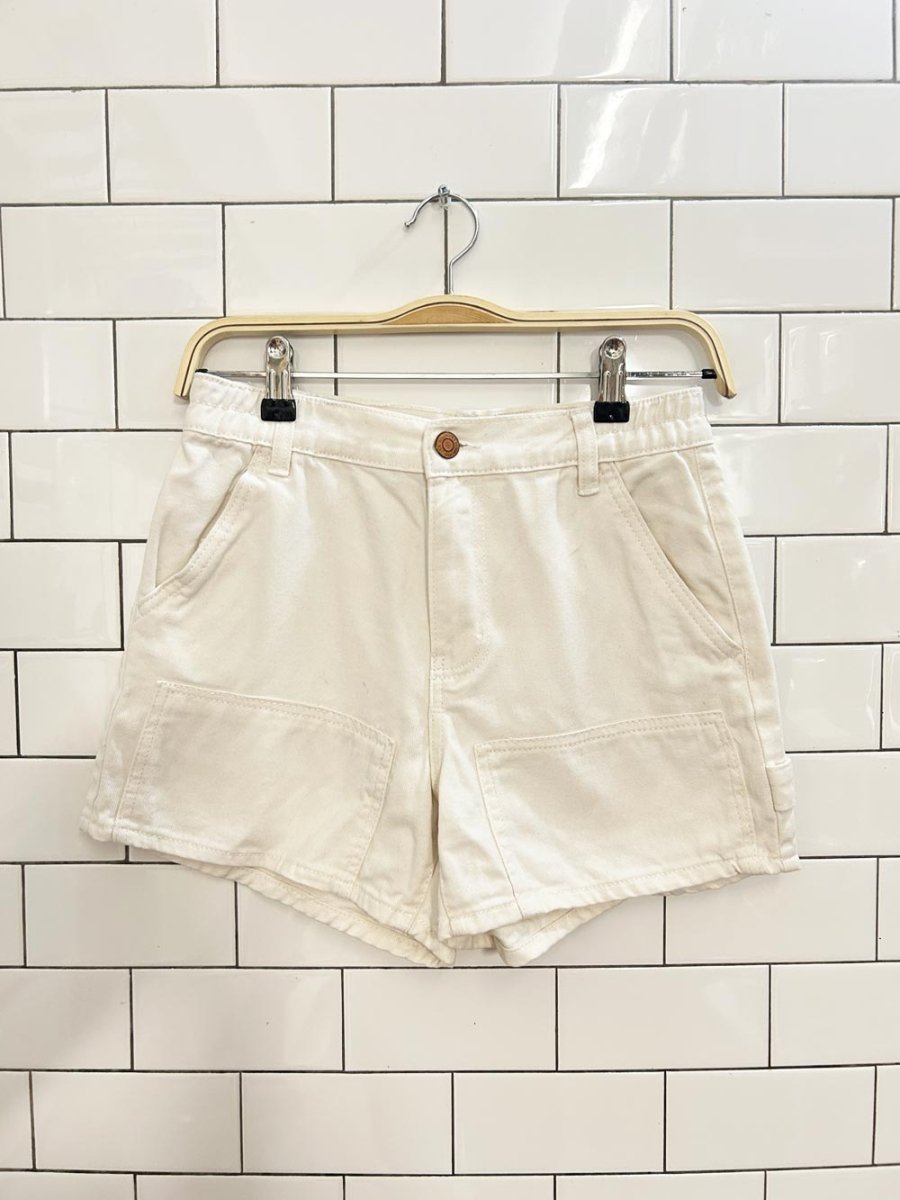 bluenotes high rise denim carpenter shorts - good market thrift store