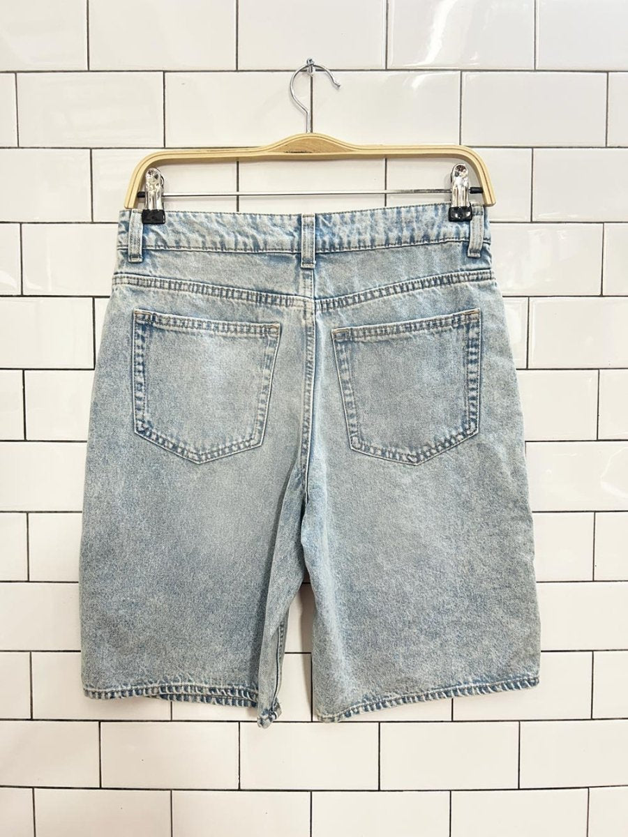 h&m baggy long denim shorts - good market thrift store