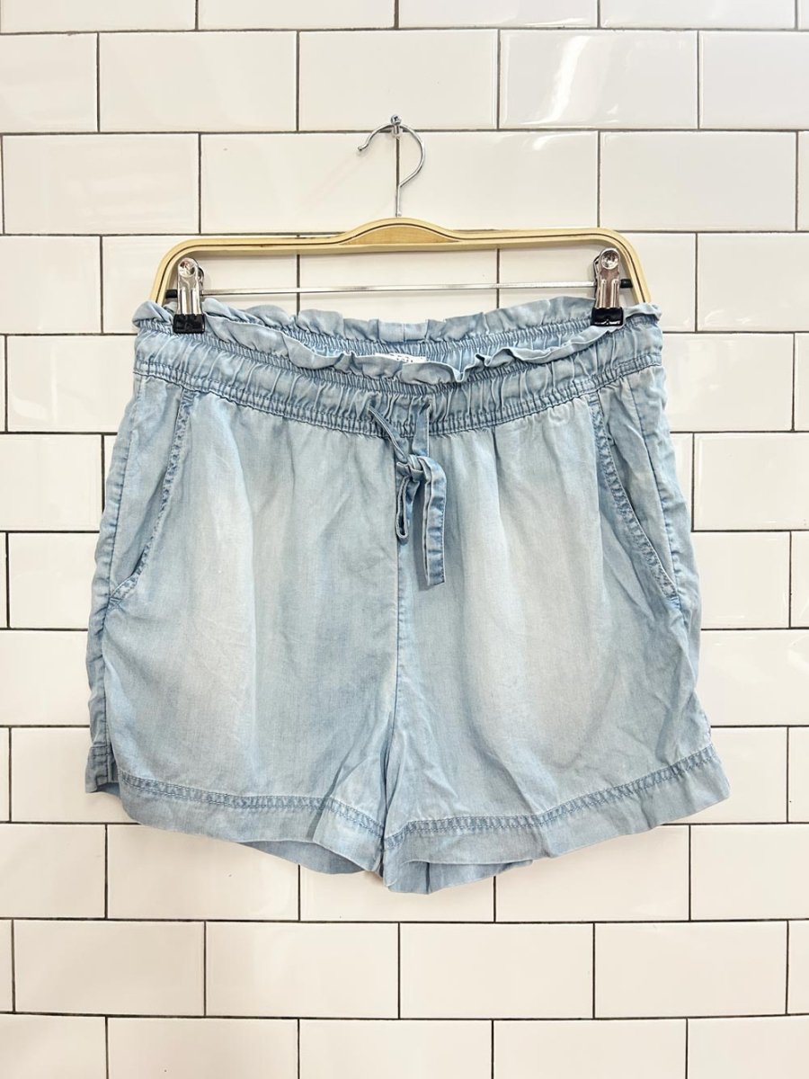 nicole miller chambray lounge shorts - good market thrift store
