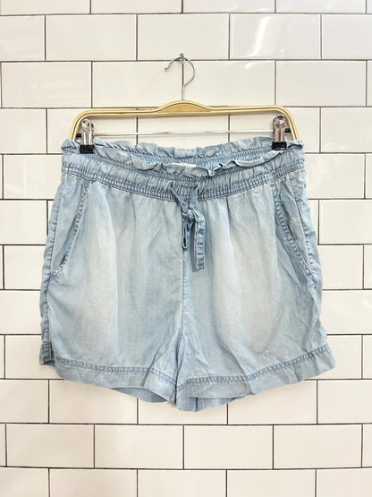 nicole miller chambray lounge shorts - good market thrift store