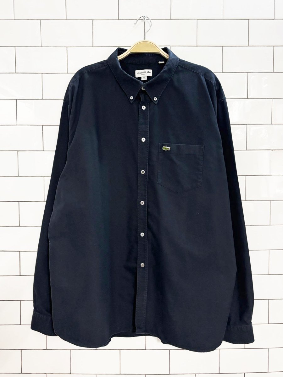 lacoste regular fit button down shirt - good market thrift store