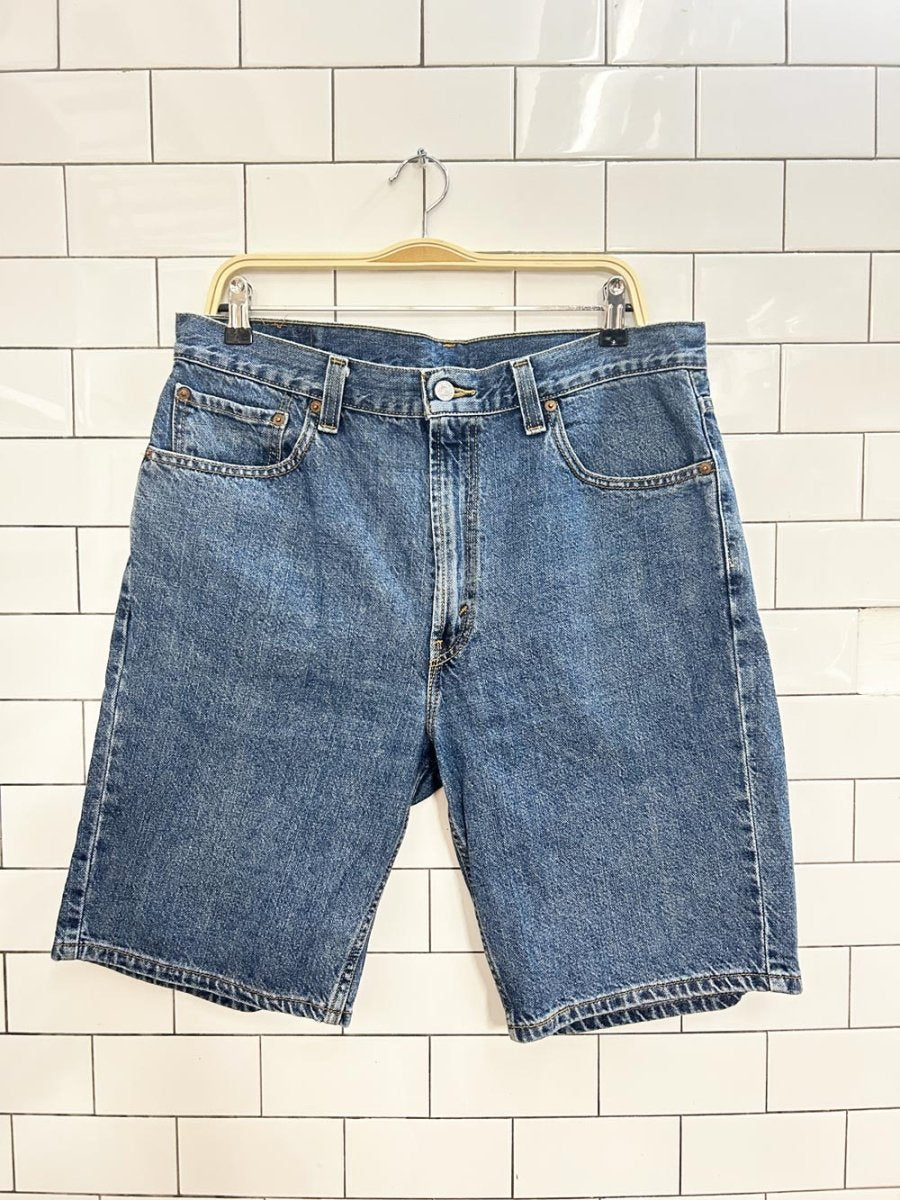 levis 505 long denim shorts - good market thrift store
