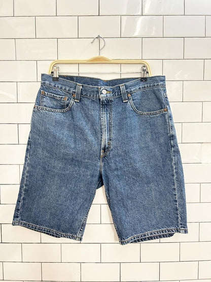 levis 505 long denim shorts - good market thrift store