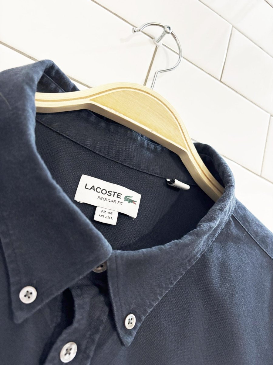 lacoste regular fit button down shirt - good market thrift store