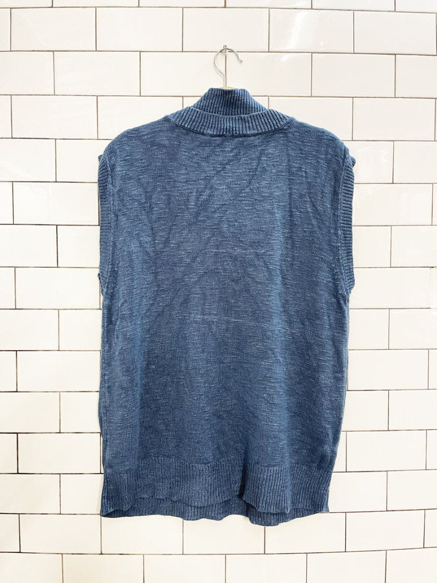 free people slub knit beach vest - good market thrift store