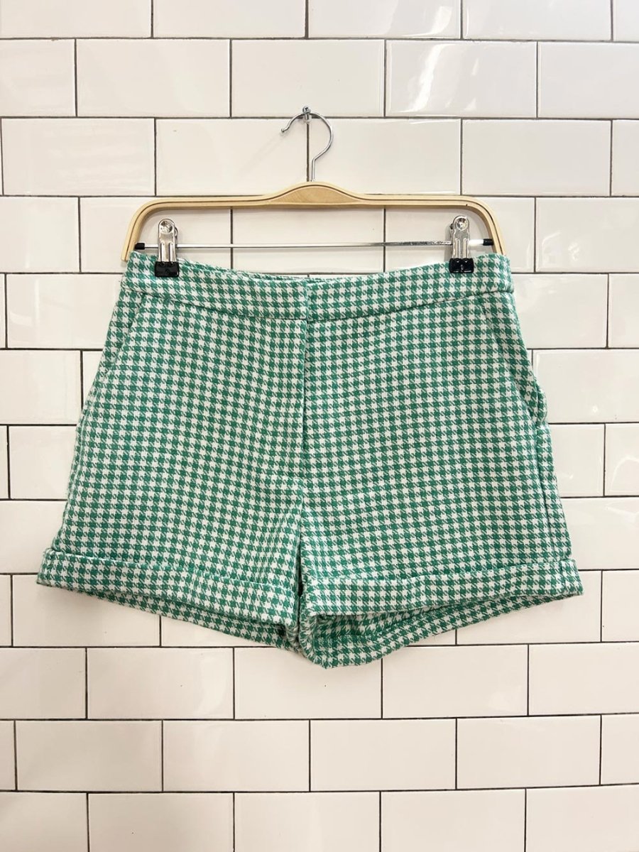 only houndstooth trouser shorts - good market thrift store