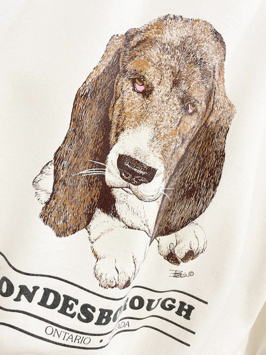 vintage 90s basset hound graphic sweatshirt | penmans - good market thrift store
