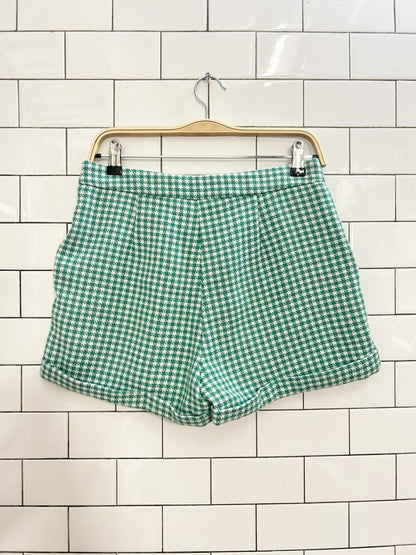 only houndstooth trouser shorts - good market thrift store