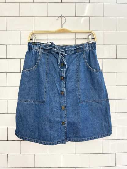 vintage 00s classic elements denim skirt shorts - good market thrift store