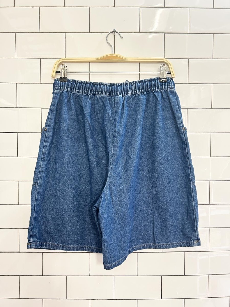 vintage 00s classic elements denim skirt shorts - good market thrift store