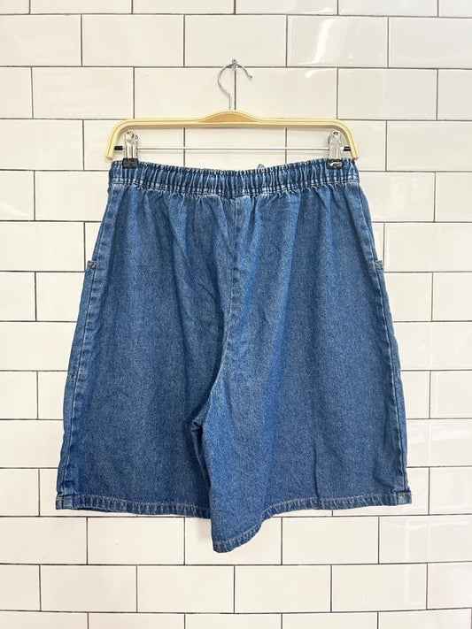 vintage 00s classic elements denim skirt shorts - good market thrift store