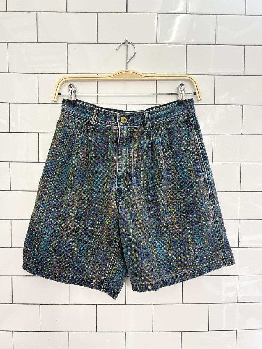 vintage 90s western rusty pleated shorts - good market thrift store