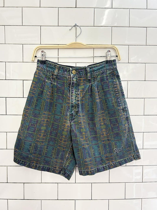 vintage 90s western rusty pleated shorts - good market thrift store