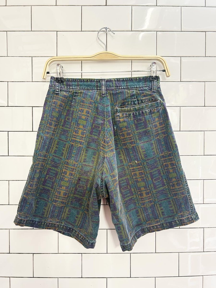vintage 90s western rusty pleated shorts - good market thrift store