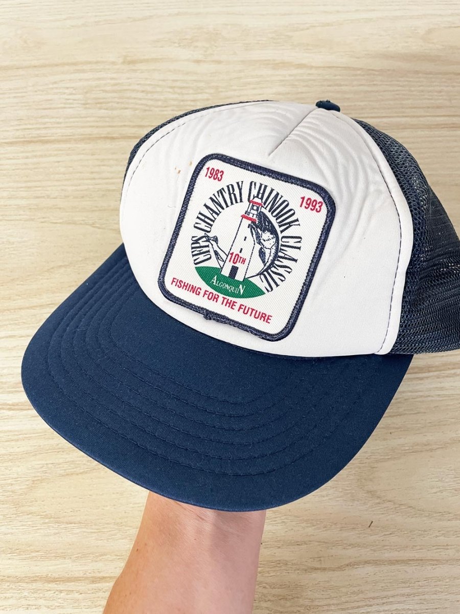 vintage 90s chinook classic fishing snapback hat - good market thrift store