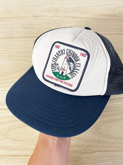 vintage 90s chinook classic fishing snapback hat - good market thrift store