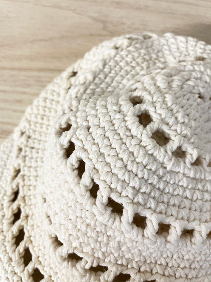 vintage handmade crochet hat - good market thrift store