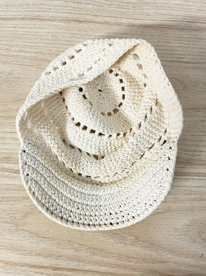 vintage handmade crochet hat - good market thrift store