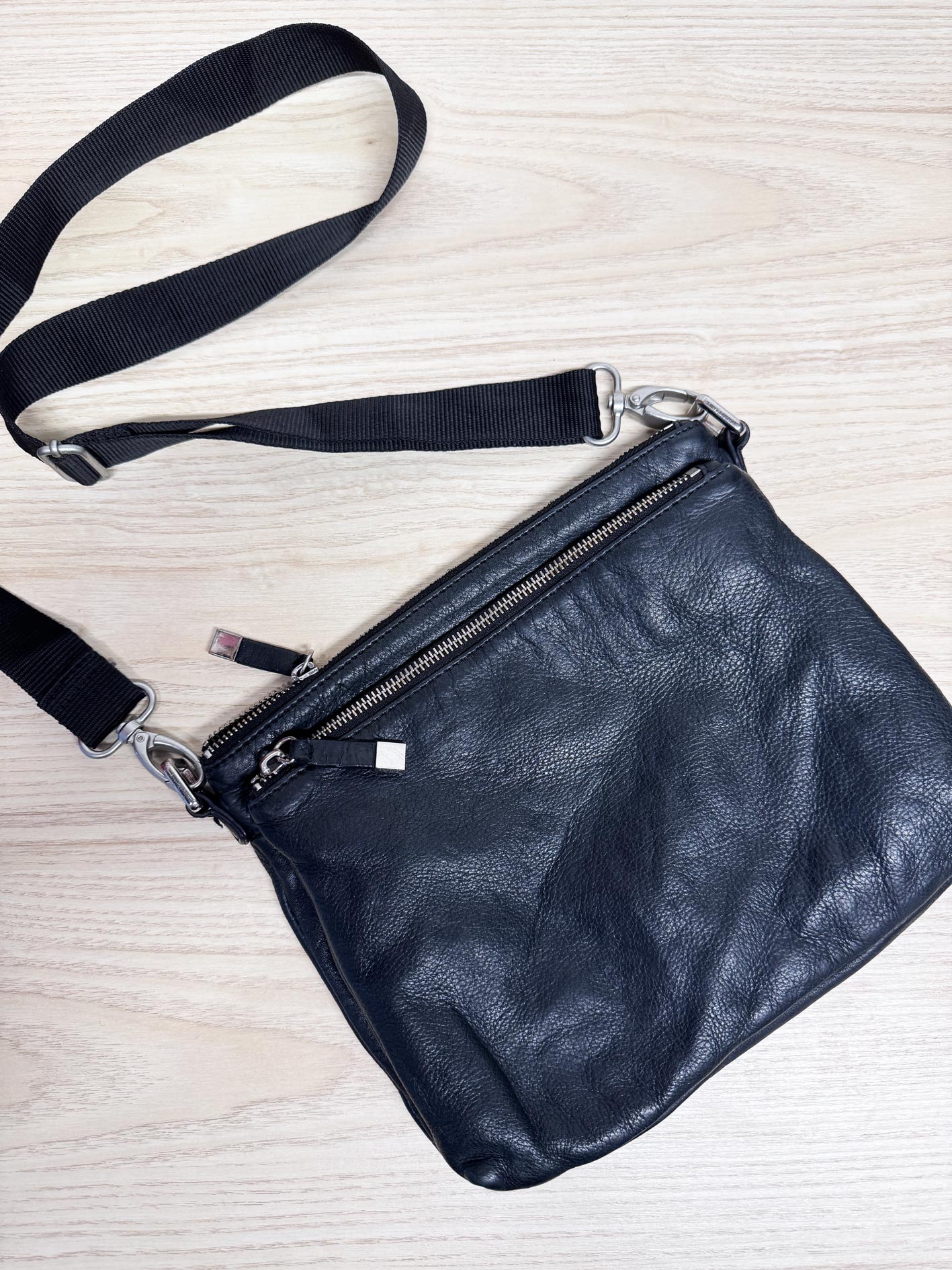 margot lambskin leather crossbody bag