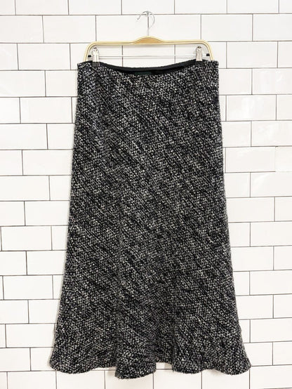 vintage hobbs wool - blend tweed maxi skirt - good market thrift store