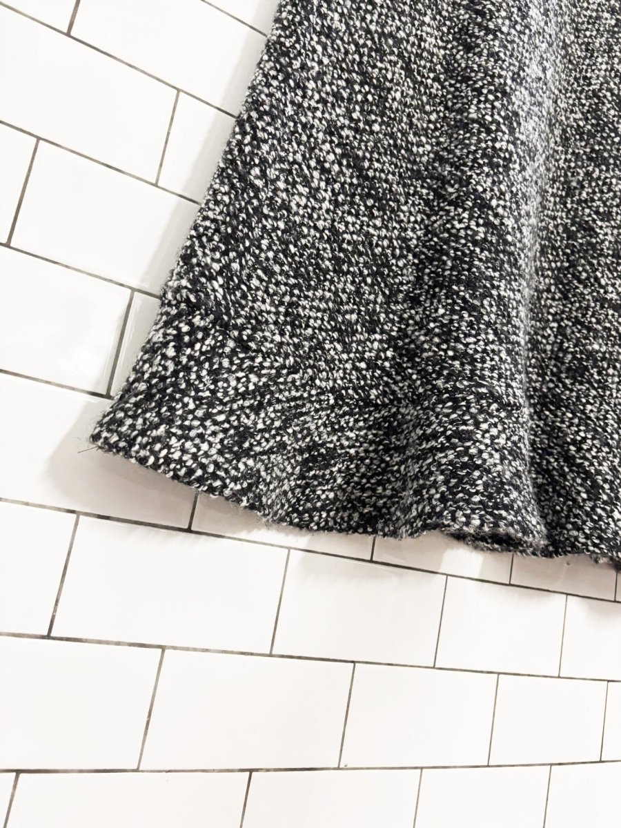 vintage hobbs wool - blend tweed maxi skirt - good market thrift store