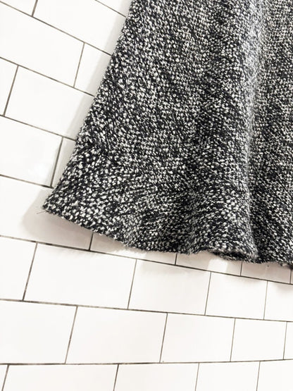 vintage hobbs wool - blend tweed maxi skirt - good market thrift store