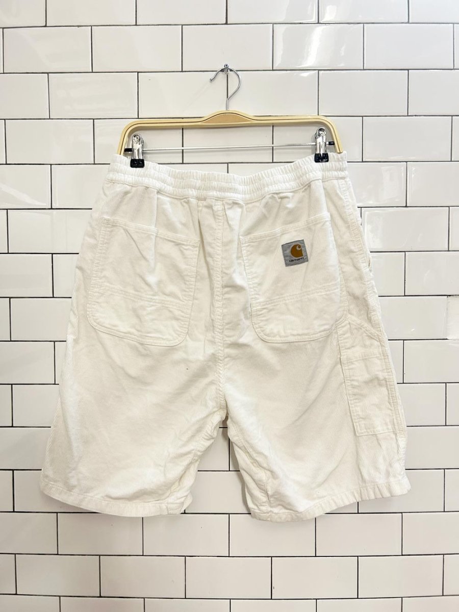 carhartt WIP flint short corduroy utility shorts - good market thrift store