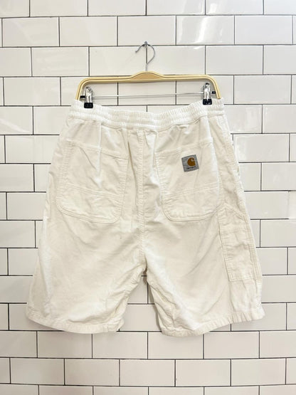 carhartt WIP flint short corduroy utility shorts - good market thrift store