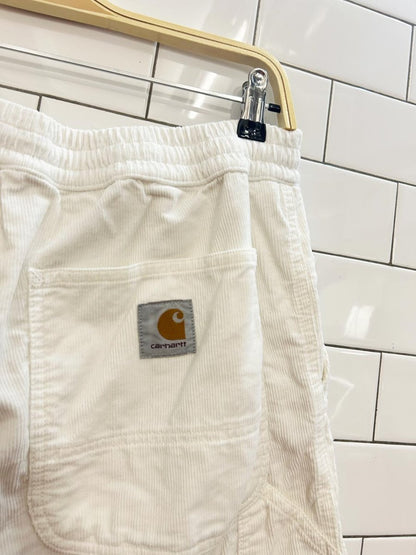 carhartt WIP flint short corduroy utility shorts - good market thrift store