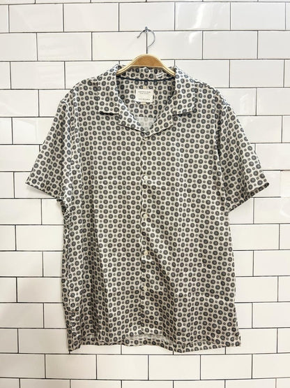 cactus man satin shirt - good market thrift store