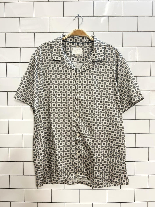 cactus man satin shirt - good market thrift store