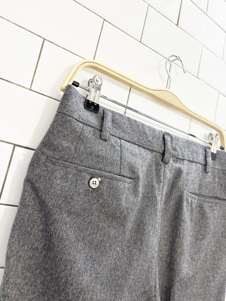 vintage 80s cocaktoo 100% wool trousers - good market thrift store