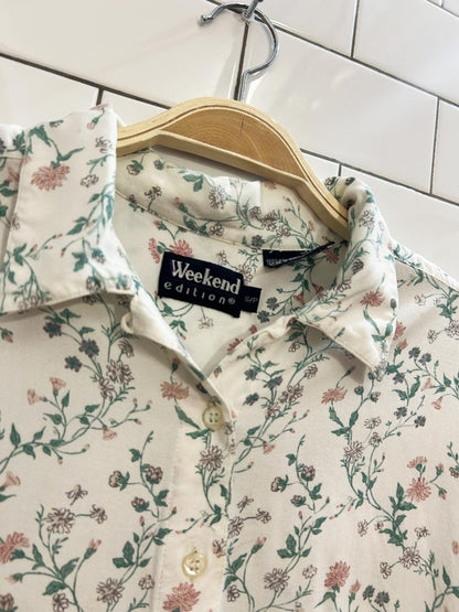 vintage 00s weekend edition floral shirt - good market thrift store