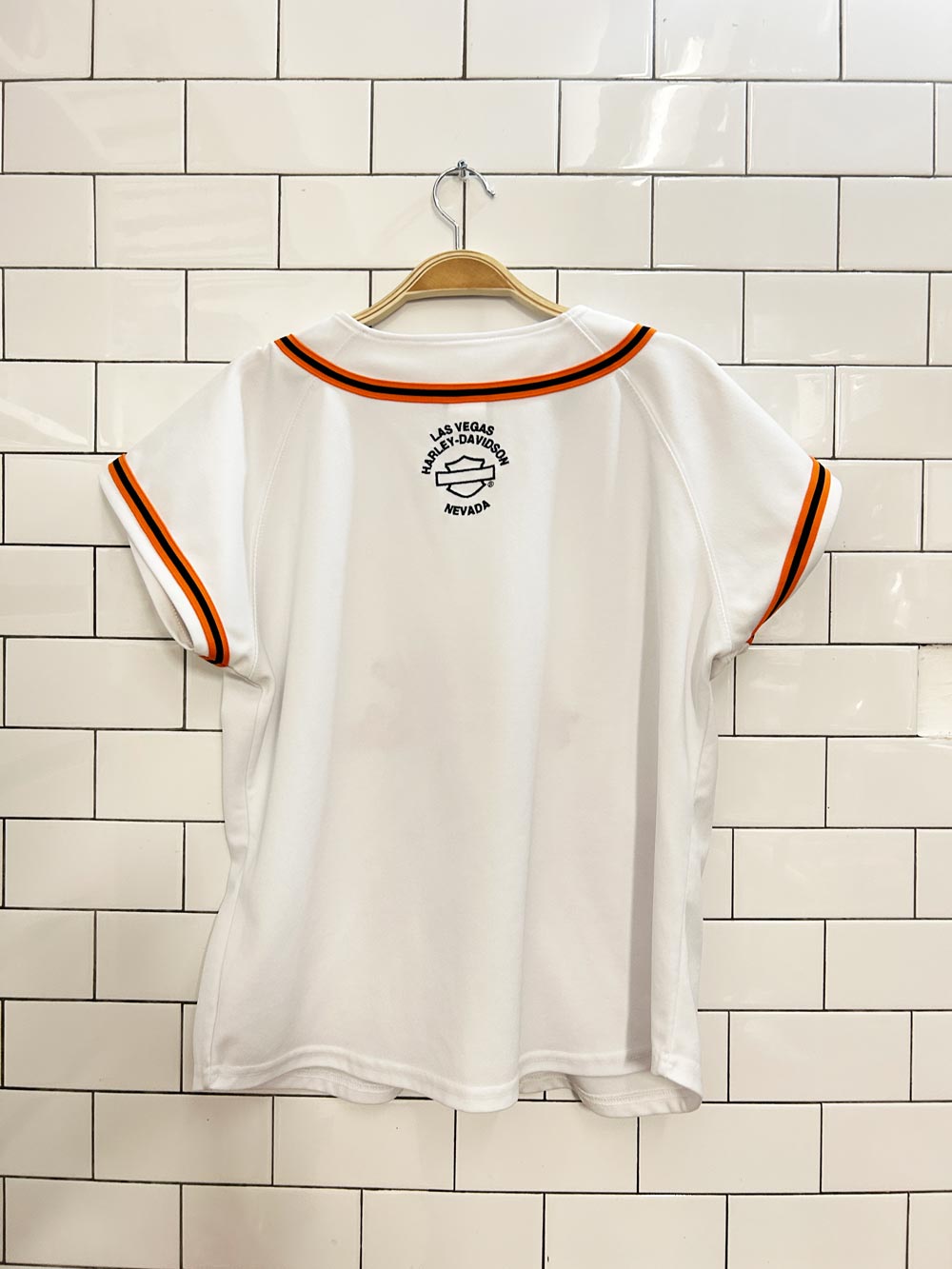 harley davidson las vegas baseball jersey - good market thrift store