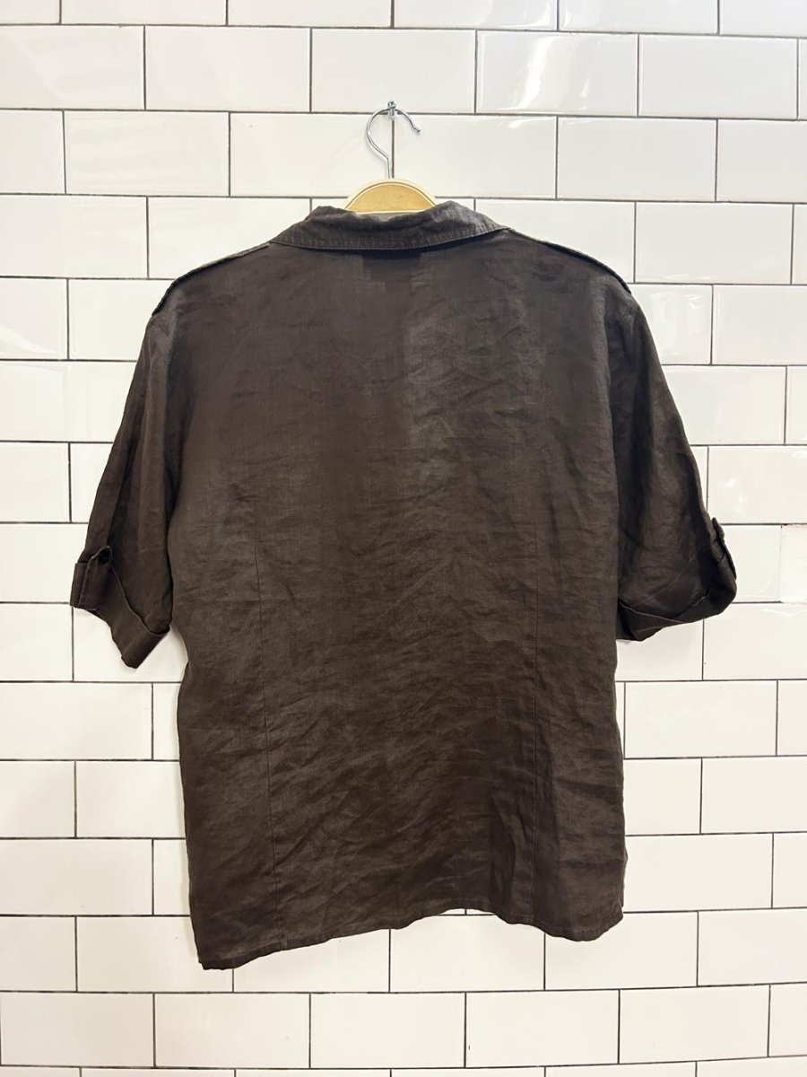 vintage 00s puli linen shirt - good market thrift store
