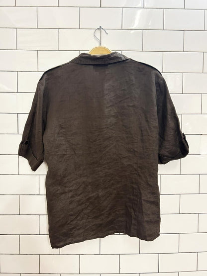 vintage 00s puli linen shirt - good market thrift store