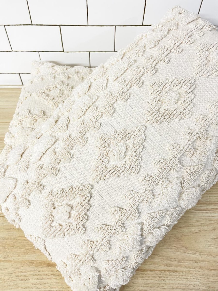 x2 tufted boho lumbar throw pillows - good market thrift store