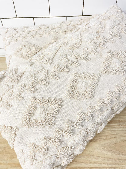 x2 tufted boho lumbar throw pillows - good market thrift store