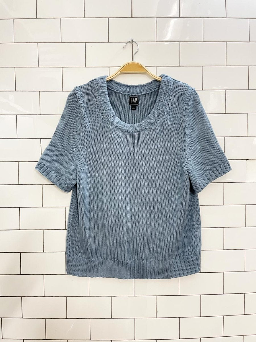 gap linen - blend knit top - good market thrift store